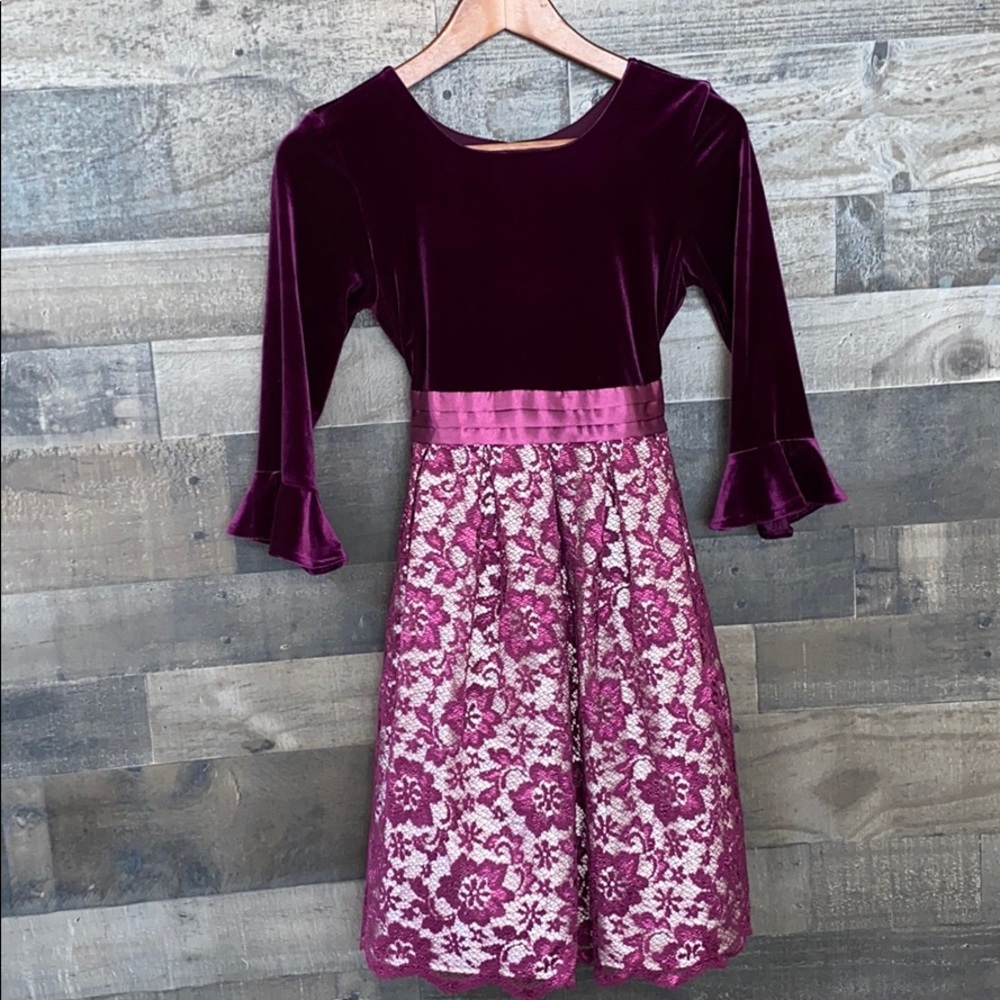 Stunning Purple and Black Jona Michelle Formal Dress